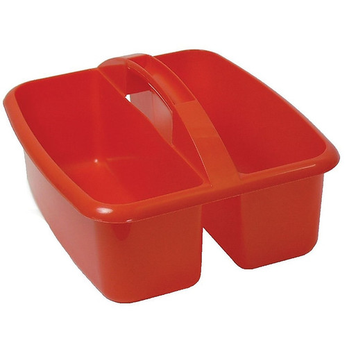 Romanoff Large Plastic Utility Caddy 12.75"H x 11.25"W, Red (ROM26002)