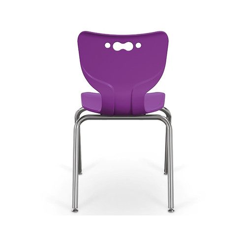 MooreCo Hierarchy 4-Leg Plastic School Chair, Purple (53316-1-PURPLE-NA-CH)