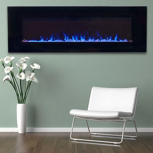 Northwest 80-2000A-54 LED Fire and Ice Electric Fireplace with Remote; 54" (65dd4d35e8837636b11ccbe5_ud)