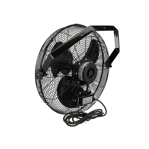 TPI Workstation 21.5" 3-Speed Wall Fan, Black (08194502)