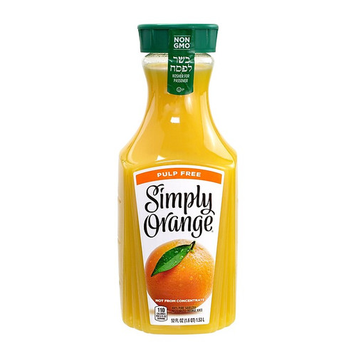 Simply Orange Juice Pulp Free, 52 oz., 2/Pack (10014_1)