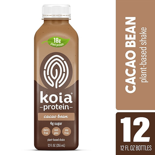 Koia Cacao Bean Protein Shake, 12 Oz, 12 Ct. (65dd4e1ae8837636b11cd3ba_ud)