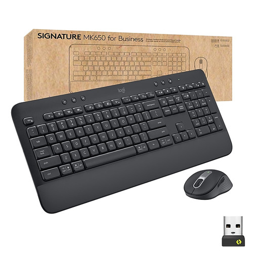 Logitech WFA Bundle: Wireless Keyboard, Optical Mouse, Headset, and Webcam, Graphite (STPLBNDL)