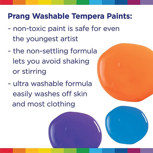 Prang Washable Ready-to-Use Paint, Orange, 128 oz. (65dd4e61e8837636b11cd6fc_ud)