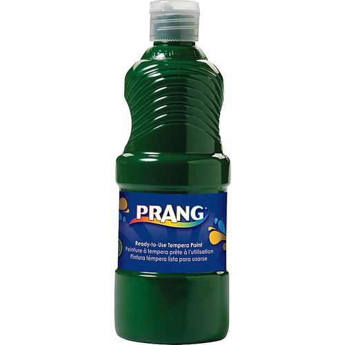 Prang Ready-to-Use Washable Tempera Paint, Green, 16 oz. (21604S)