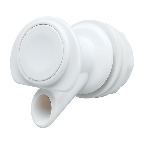 Igloo® Series 400 White Plastic Replacement Push-Button Spigot, Fits 1, 2, 3, 4 & 10 gal Coolers (65dd4ee4e8837636b11cd99b_ud)