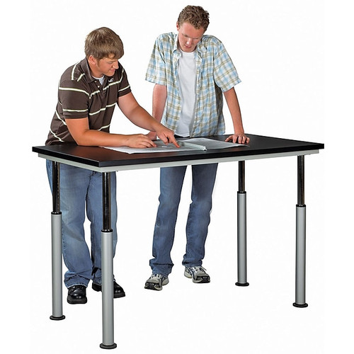 SHAIN Art Table 42"H x 60"W x 30"D Plastic Laminate/Powder Coated (65dd4ff2e8837636b11ce336_ud)