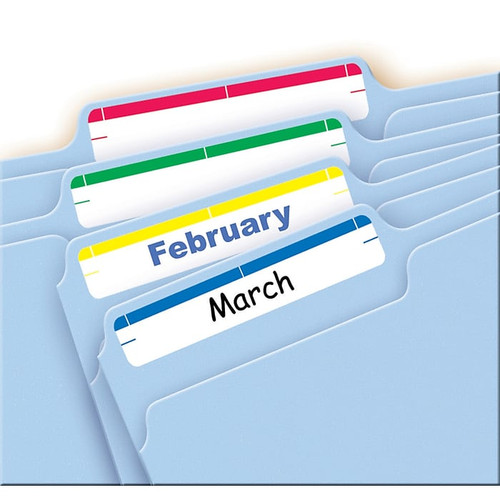 Avery Laser/Inkjet Removable File Folder Labels, 2/3" x 3-7/16", Assorted Colors, 7 Labels/Sheet, 252 Labels/Pack (5235)