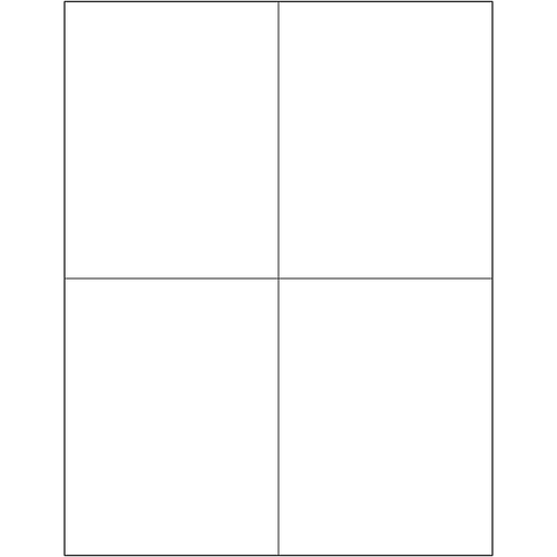 Tape Logic® Rectangle Laser Labels, Master Case, 4 1/4" x 5 1/2", White, 4000/Case (LL131MC)