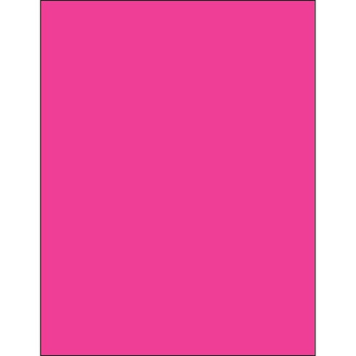 Tape Logic® Rectangle Laser Labels, 8 1/2" x 11", Fluorescent Pink, 100/Case (LL185PK)