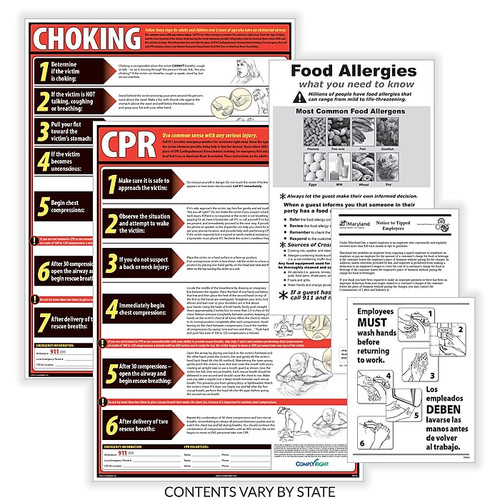 ComplyRight Restaurant Poster Kit, IL - Illinois (ERILU)