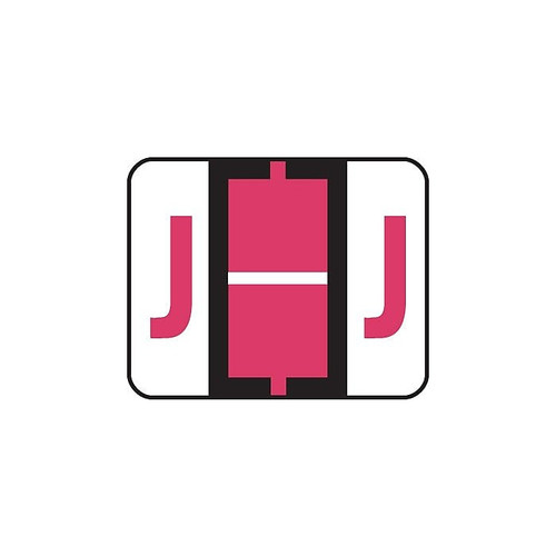 Smead BCCR Labels File Folder Label, J, Red, 500 Labels/Pack (67080)