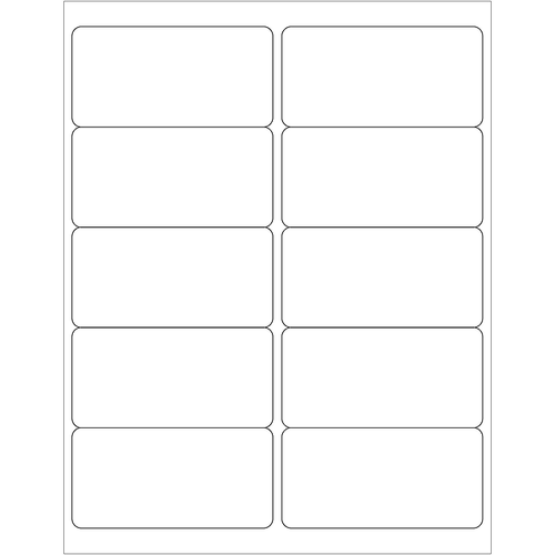Tape Logic® Laser Labels, Rectangle, Master Case, 4" x 2", White, 10,000/Case (LL124MC)