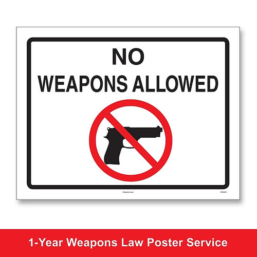 ComplyRight™ Weapons Law Poster Service, Massachusetts (U1200CWPMA)