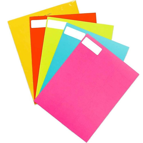 JAM Paper Address Labels, 1" x 2 5/8", Assorted 30 Labels/Sheet, 5 Packs/Box (30272ASST12)