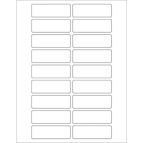 Tape Logic® Rectangular Laser Labels, 3" x 1", White, 1800/Case (LL116)