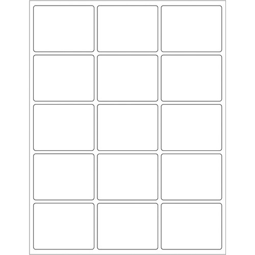 Tape Logic® Rectangular Laser Labels, 2 5/8" x 2", White, 1500/Case (LL164)