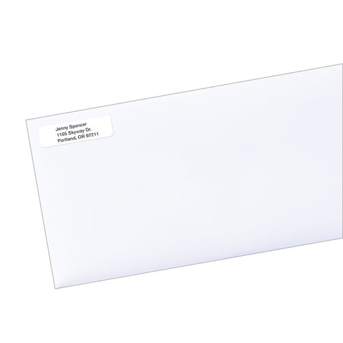 Avery EcoFriendly Laser/Inkjet Return Address Labels, 1/2" x 1-3/4", 80 Labels/Sheet, 100 Sheets/Pack (48467)