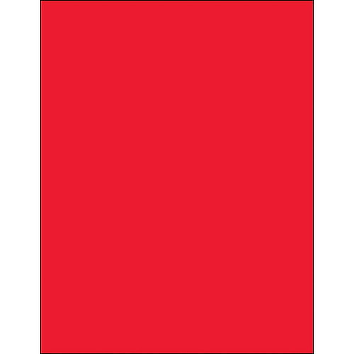 Tape Logic® Removable Rectangle Laser Labels, 8 1/2" x 11", Fluorescent Red, 100/Case (LL420RD)