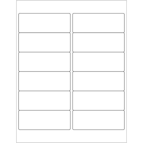 Tape Logic® Laser Labels, Rectangle, 4" x 1 1/2", White, 1200/Case (LL123)