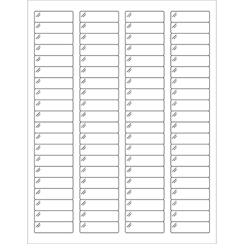 Tape Logic® Rectangle Laser Labels, 1 3/4" x 1/2", Crystal Clear, 8000/Case (LL235CC)