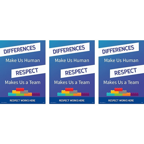ComplyRight Respect Works Here Workplace Policies Poster, 3/Pack (A2028PK3)