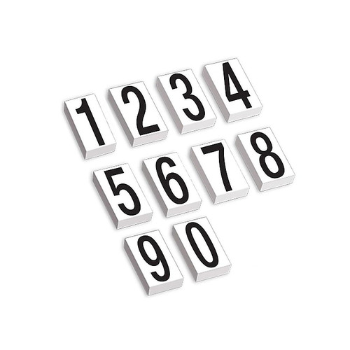 Tape Logic Number Kit Multipurpose Labels, 3 1/2" x 1/2", White, 600 Labels/Pack (DL9315)