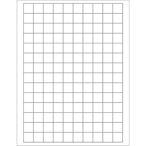 Tape Logic® Rectangular Laser Labels, 3/4" x 3/4", White, 14000/Case (LL138)