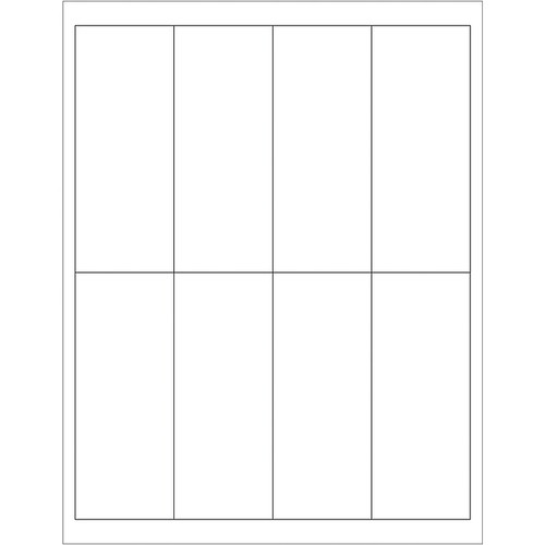 Tape Logic® Rectangular Laser Labels, 2" x 5", White, 800/Case (LL163)