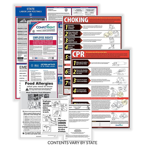 ComplyRight Federal, State and Restaurant (English) Labor Law 1-Year Poster Service, Puerto Rico (U1200CRESTPR)