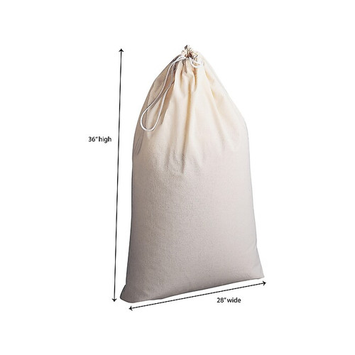 Household Essentials Laundry Bag, Cotton, Natural (120)