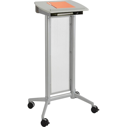 Safco Impromptu® 46"H Lectern, Gray (8912GR)