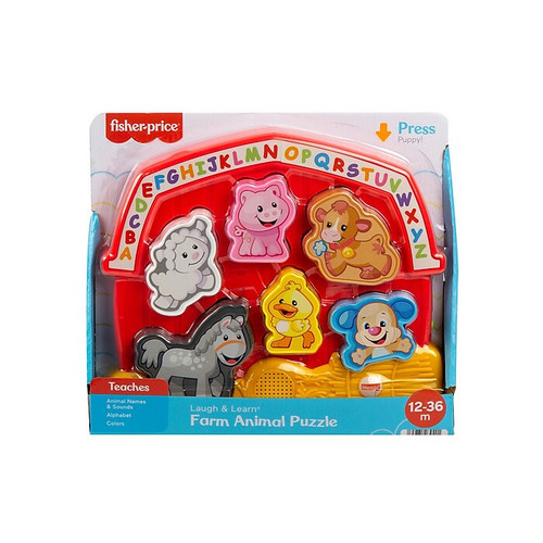 Fisher-Price Laugh & Learn Farm Animal Puzzle with Game & Learn Controller (65dd57bbe8837636b11d3214_ud)