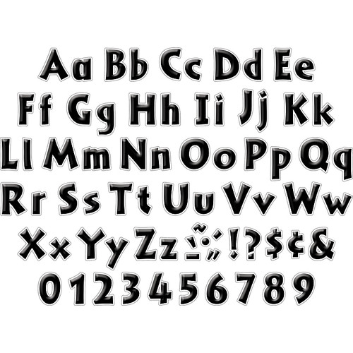 Barker Creek Black Tie Affair 4" Letter Pop Out, All Age (65dd57c7e8837636b11d3289_ud)