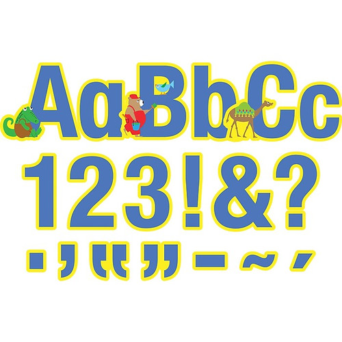 Barker Creek 4" Letter Pop-Out 2-Pack, ABC Animals, 426 Characters/Set (BC3630)