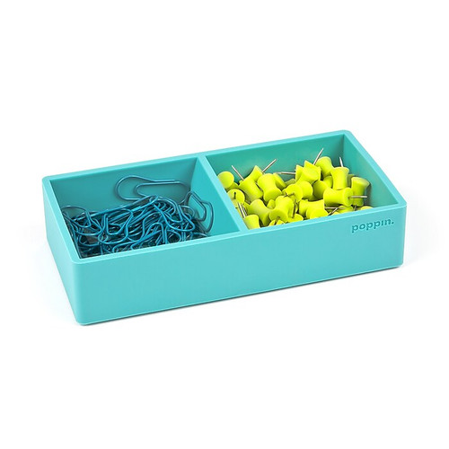 Poppin Softie This + That Tray, Aqua, 24 Count (100440-MC)