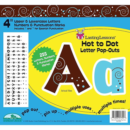 Barker Creek Hot to Dot 4" Letter Pop Out, All Age (65dd57f5e8837636b11d34b4_ud)