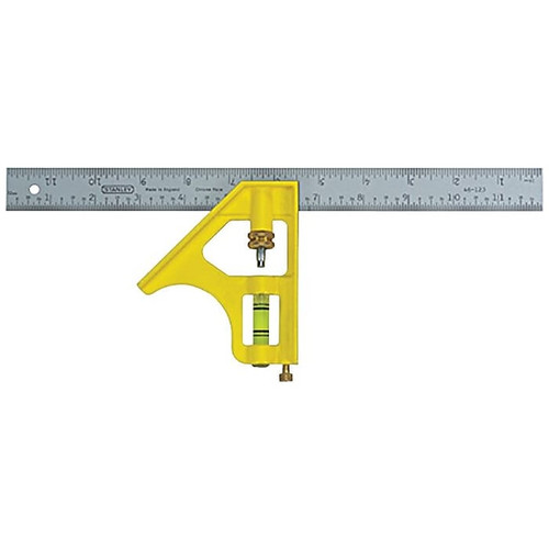 Stanley® Combination Square, 12 in (L) x 5-1/2 in (W) x 3/4 in (T) Blade (65dd5826e8837636b11d362d_ud)