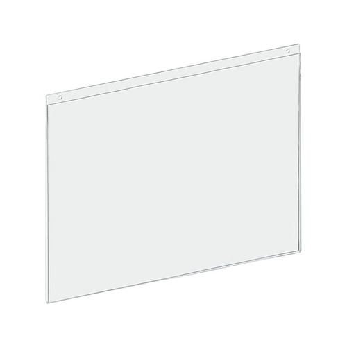 Azar Wall Sign Holder, 22" x 17", Clear Acrylic, 2/Pack (162729-2PK)