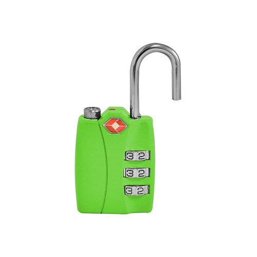 Travergo 3 Digit Combination Lock, Green (TR1120GN)