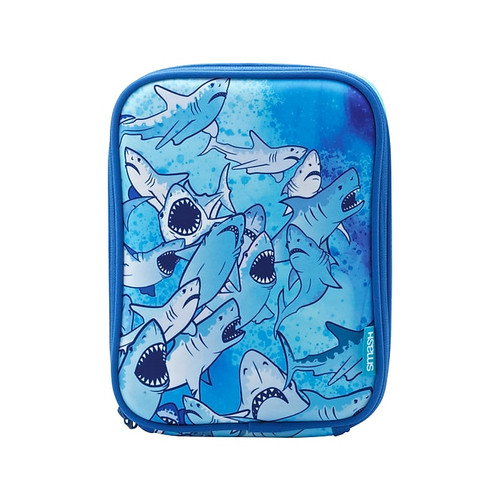 Smash Shark Lunch Bag, Light Blue/Dark Blue (34125)