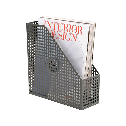 NeatLife Edison Metal Magazine File, Gray (993434739)