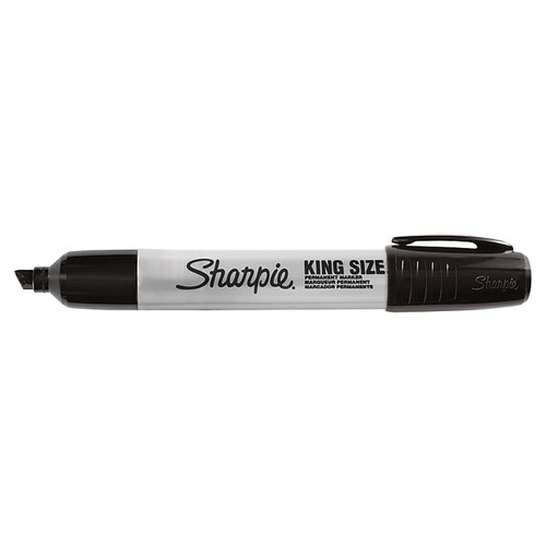 Sharpie King Size Permanent Marker, Chisel Tip, Black (15001A_1)