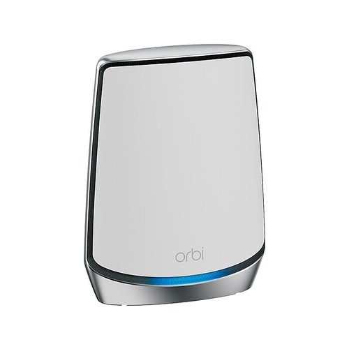 Netgear Orbi AX Tri Band Mesh WiFi 6 Router, White (RBS850-100NAS)