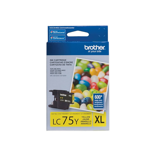 Brother LC75YS Yellow High Yield Ink Cartridge (65dd5fcae8837636b11d7dca_ud)