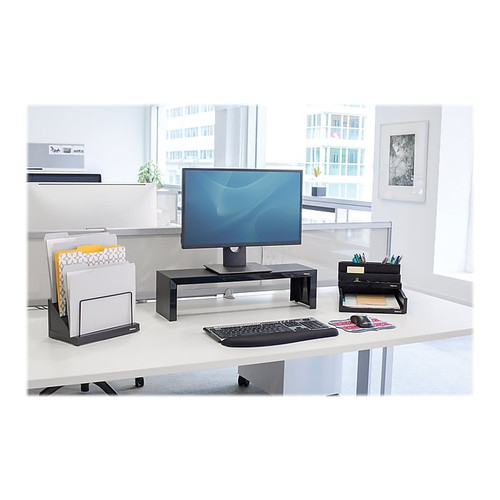 Fellowes Designer Suites Desk Shelf, Holds Up to 30 lbs., Black (8038801)