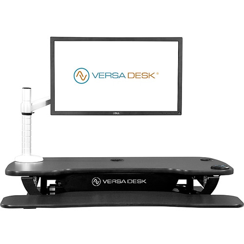 Versa Tables Omniview Single Adjustable Monitor Arm, Up to 27", Silver (VT6220001-01-00)