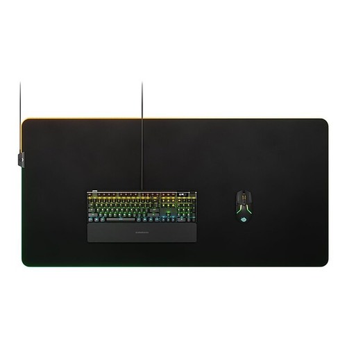 SteelSeries QcK Prism Non-Skid Gaming Mouse Pad, Black (63511)