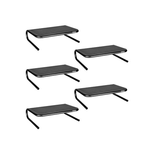 Allsop Metal Art Jr. Monitor Stand, Pearl Black, 5/Pack (32567)