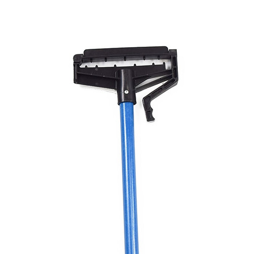 Malish 60” Blue Quick-Release Fiberglass Mop Handle (54660) - Fits 20 oz. Blue Looped-End Mop Head (65dd62b8e8837636b11d9975_ud)